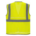 Hi Vis High Visibility Mesh Reflective Safety Vest ANSI Class 2 Construction Traffic Workwear Orange Yellow